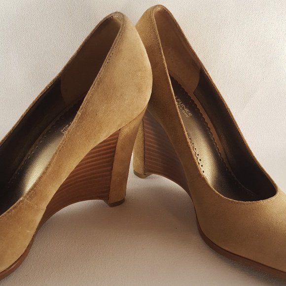 Donald J. Pliner Suede Heather Wedge Heels - Picture 1 of 8